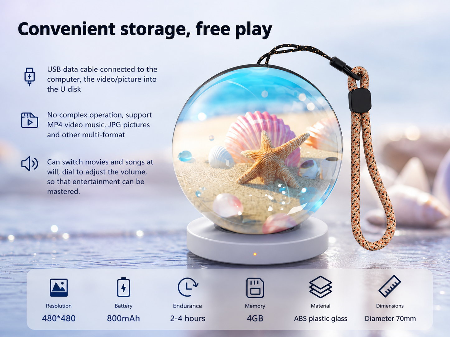 Solvix MemoryOrb™ | Smart Digital Display