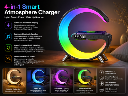 Solvix Aura Station™ | 4-in-1 Smart Atmosphere Charger
