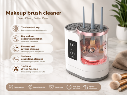 Solvix SonicClean™ | Smart Makeup Brush Cleaner