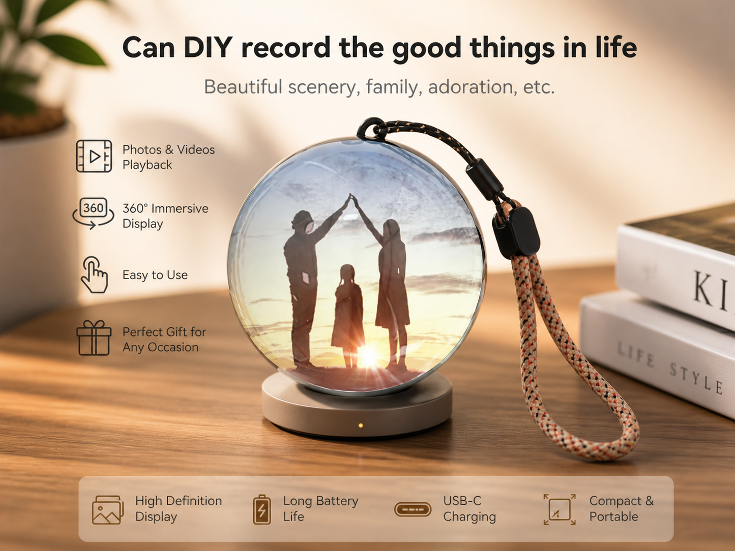 Solvix MemoryOrb™ | Smart Digital Display